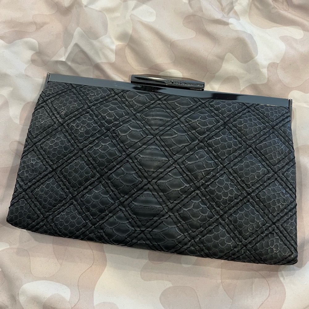 Rachel Roy black clutch